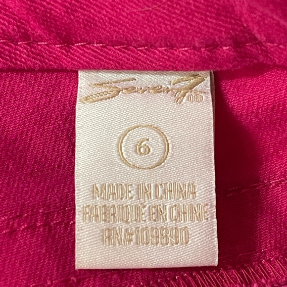 Seven7 Jeans Womens Size 6 Distressed Pink Skinny Denim Pants Casual - Picture 3 of 14